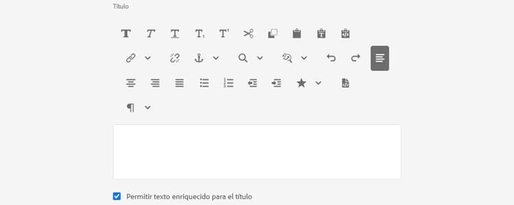Compatibilidad del texto enriquecido