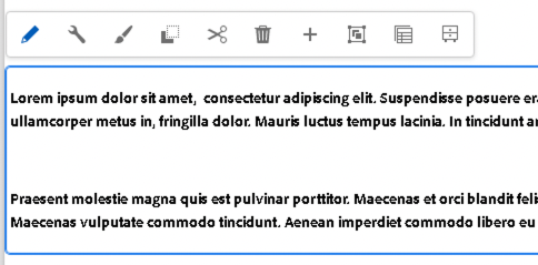 Seleccionar el componente Texto de correo electrónico