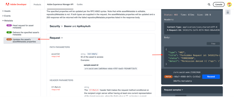 Invocar API - Solicitud PATCH