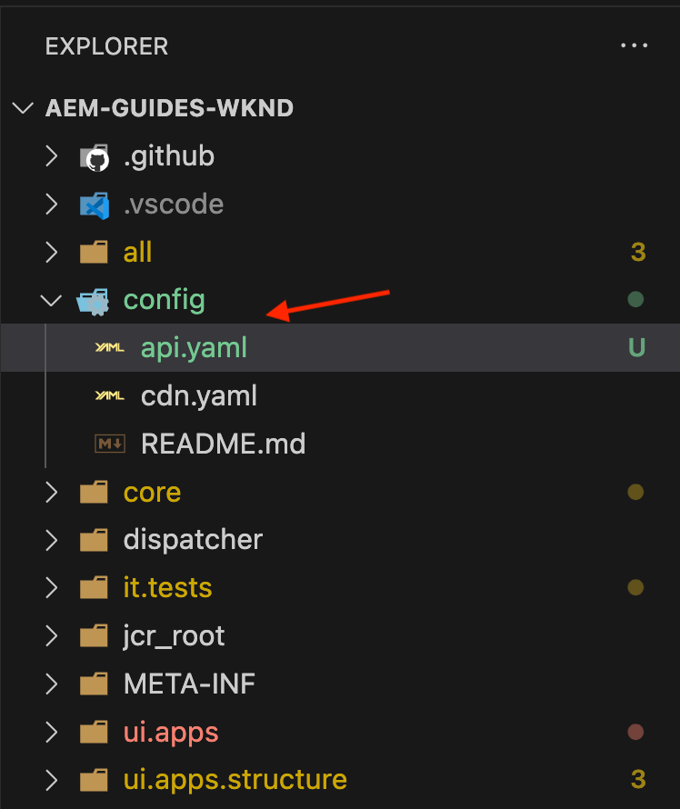 Localizar API YAML