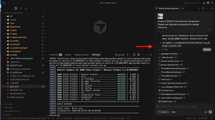 Create AEM Component with AI-assisted development