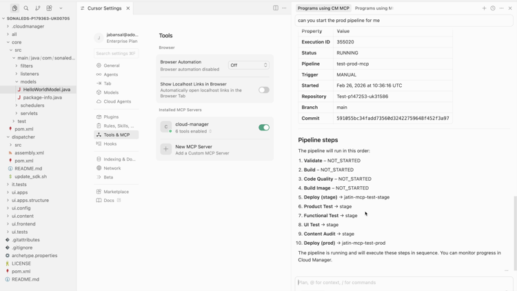 Servidor MCP de Cloud Manager