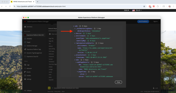 Recopilación de datos anónimos