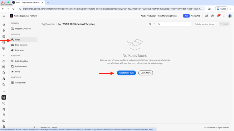 Crear nueva regla