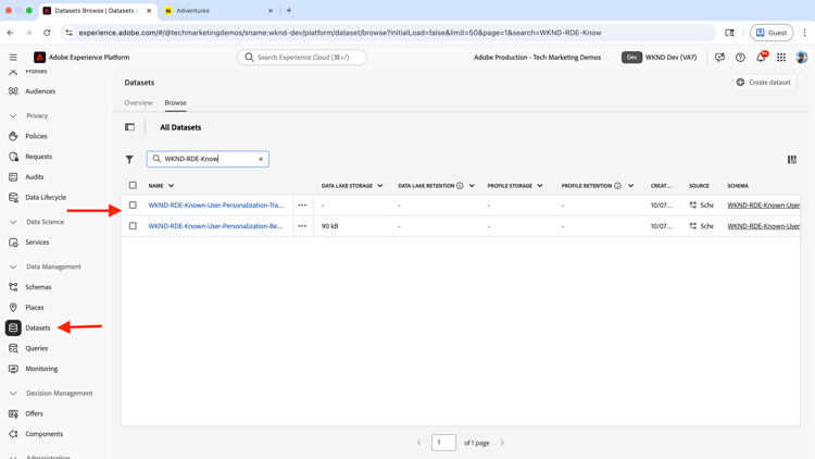 Conjunto de datos transaccional