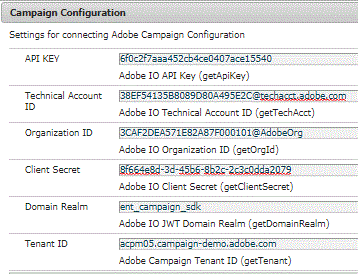 configuración