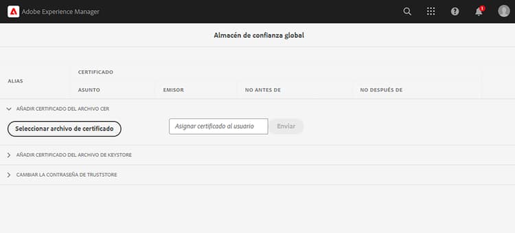 Almacén de confianza global
