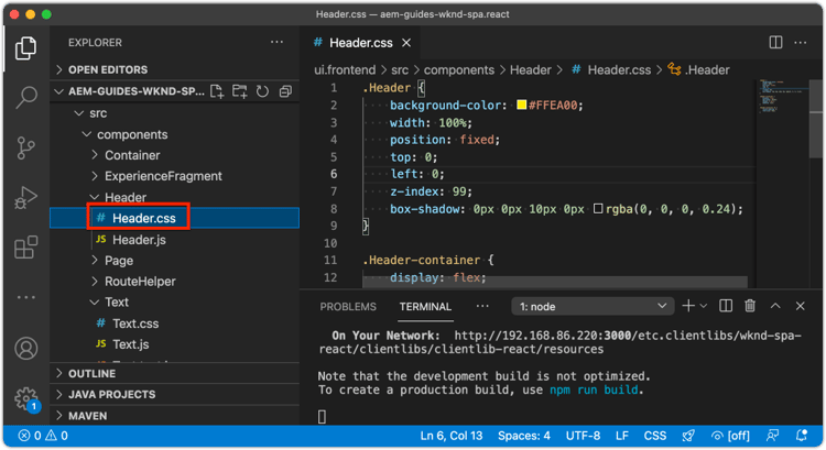 IDE de VSCode