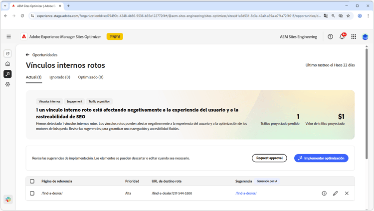 Oportunidad de vínculos internos rotos