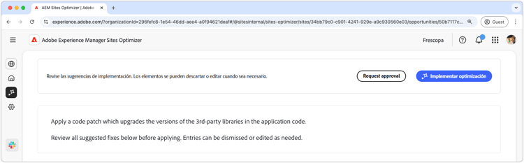 Optimización automática de las vulnerabilidades del sitio web