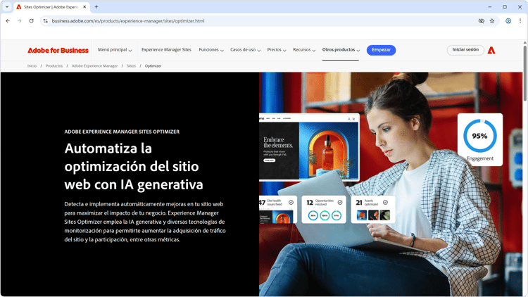 Explore las funcionalidades de AEM Sites Optimizer