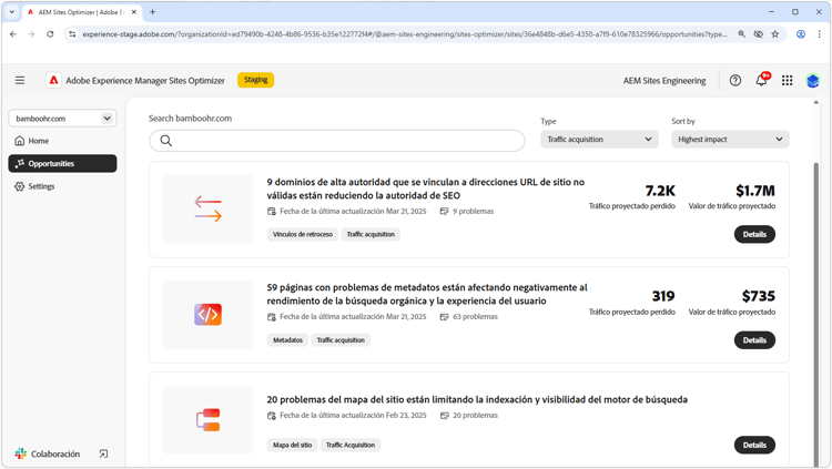 Adquisición de tráfico