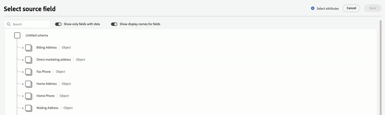 Grabación de pantalla que muestra la opción de nombre para mostrar.