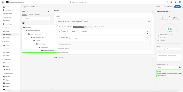 IU que muestra la configuración del ejemplo 5