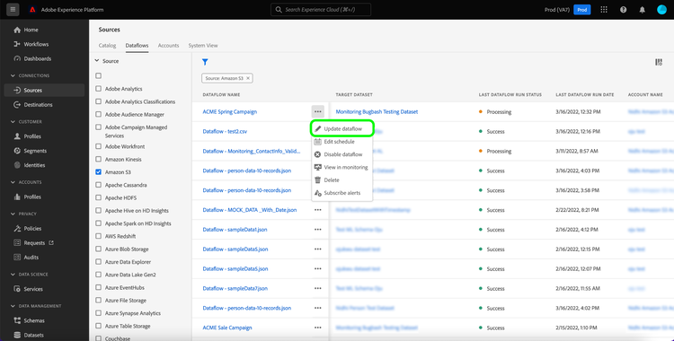 update-dataflow