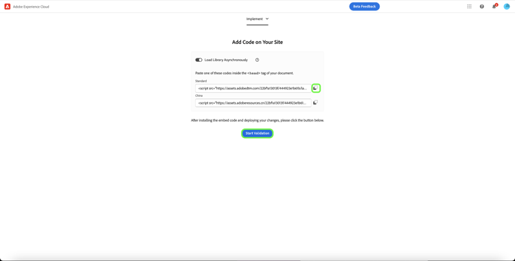 Agregar código en el cuadro de diálogo del sitio