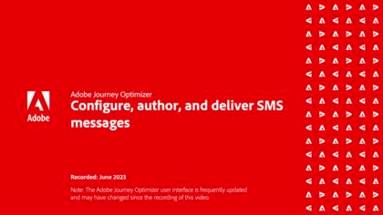 Configuración, creación y entrega de mensajes SMS