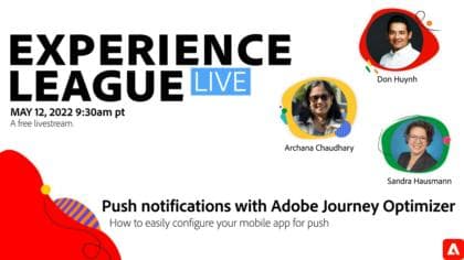 Notificaciones push con Adobe Journey Optimizer