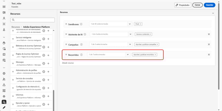Asignar permiso para aprobar y publicar Recorridos