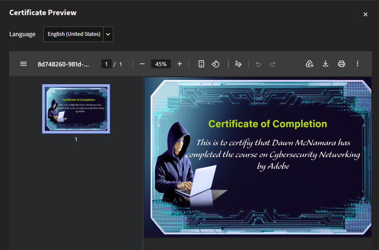 Crear un certificado personalizado