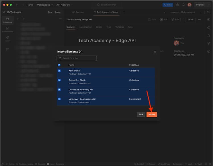 Nueva integración de Adobe I/O