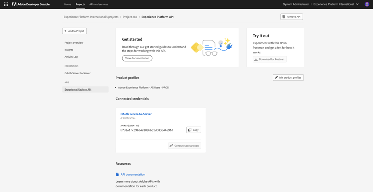 Nueva integración de Adobe I/O
