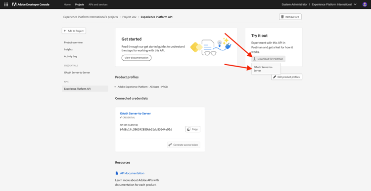 Nueva integración de Adobe I/O
