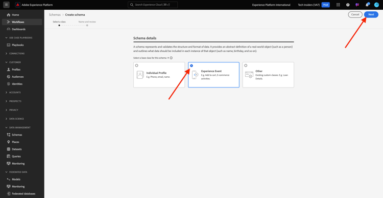 Crear nuevo esquema