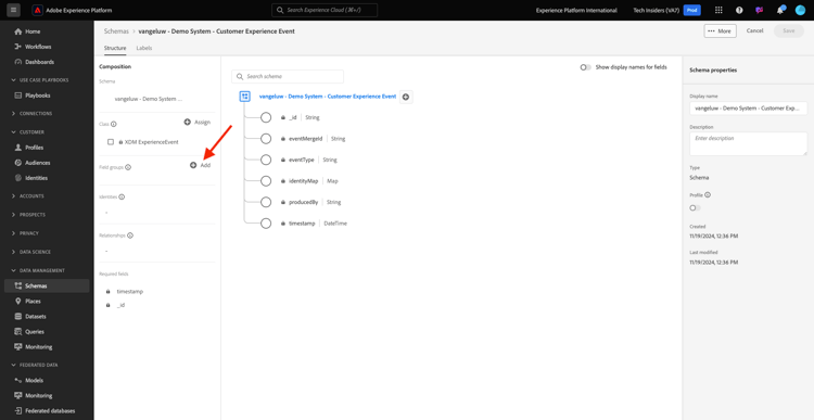 Crear nuevo esquema