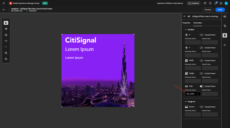 Medios dinámicos para AEM Assets