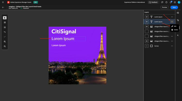 Medios dinámicos para AEM Assets