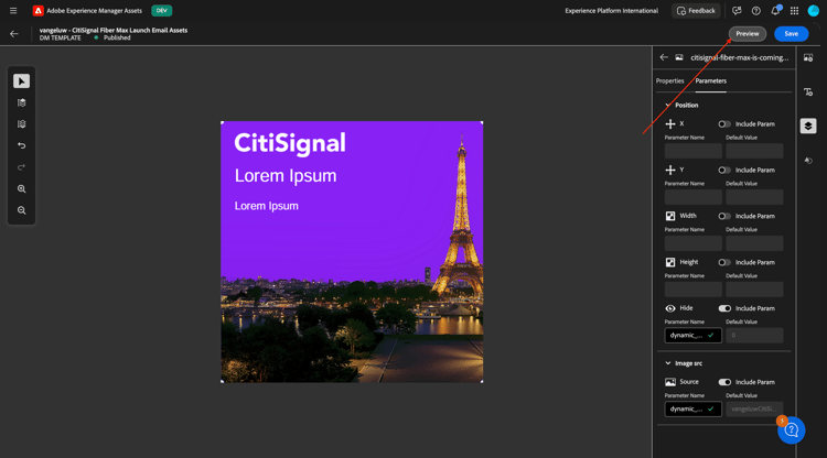 Medios dinámicos para AEM Assets