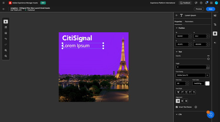 Medios dinámicos para AEM Assets