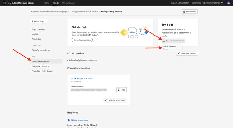 Nueva integración de Adobe I/O