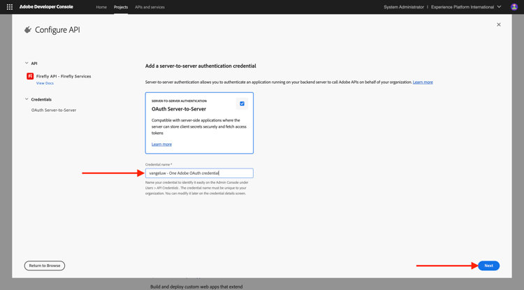 Nueva integración de Adobe I/O