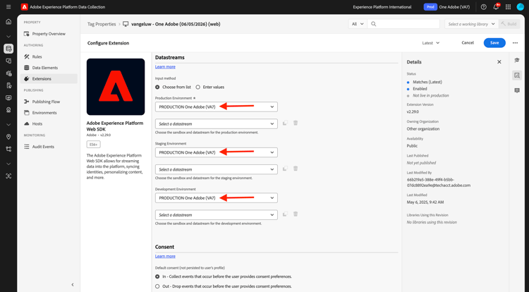 Asigne un nombre a la configuración de Edge y guarde