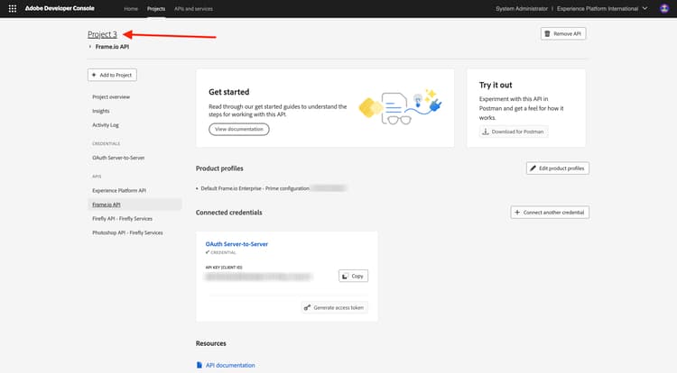 Nueva integración de Adobe I/O