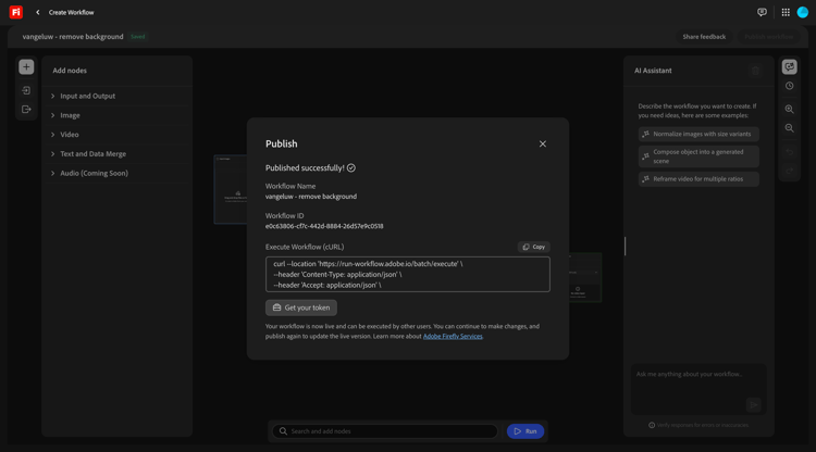 Flujos de trabajo personalizados de Firefly