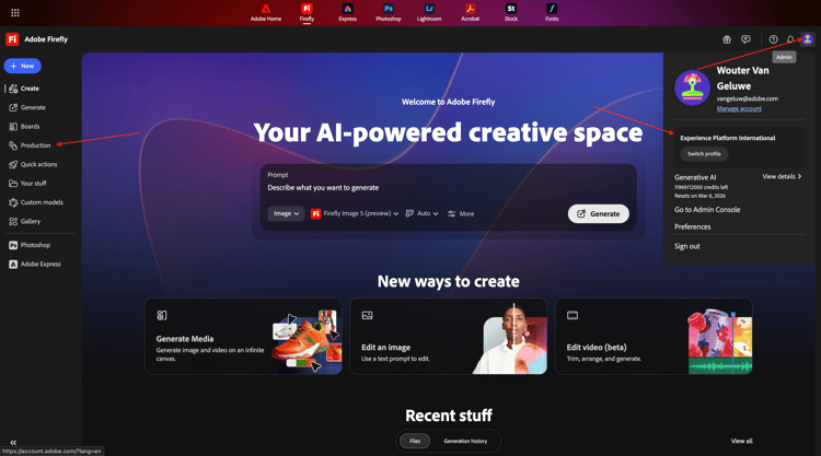 Flujos de trabajo personalizados de Firefly