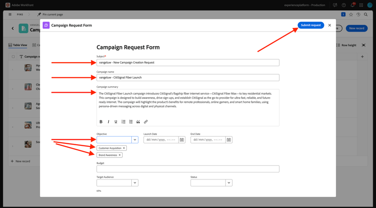 Planificación de Workfront