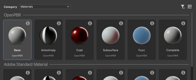 Plantillas de OpenPBR