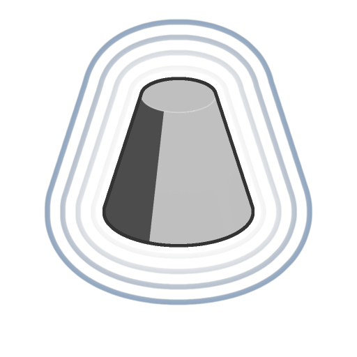Icono de cono cerrado