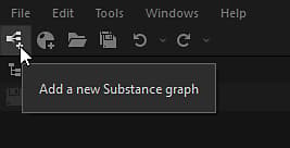 Cuadro de diálogo Nuevo gráfico de Substance: Crear desde la barra de herramientas principal