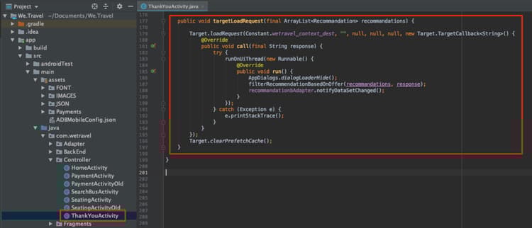Agregar una ubicación en tiempo real en la pantalla de agradecimiento