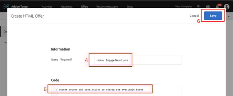 Crear oferta de HTML residencial