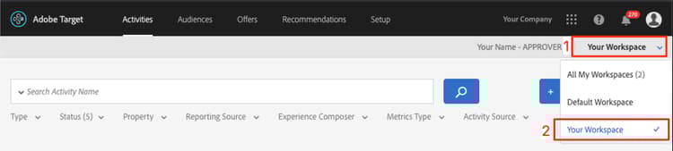 Ejemplo de Workspace