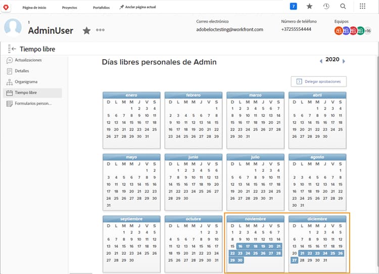 calendario personal
