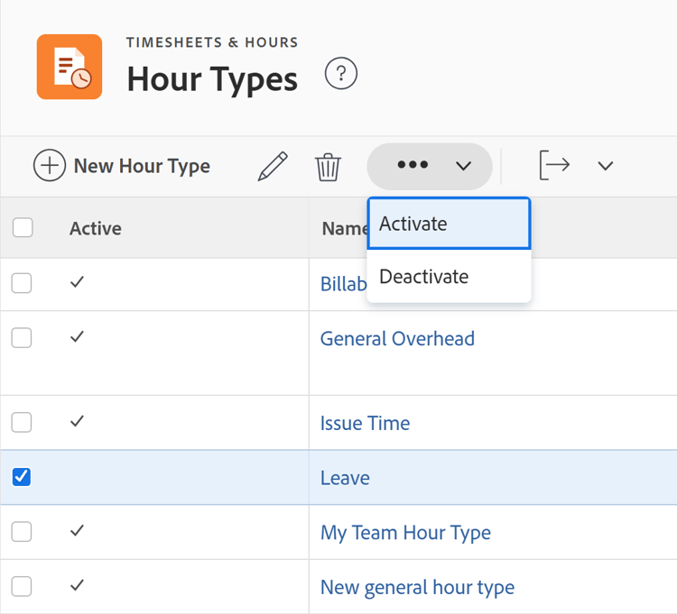 Activar y desactivar vínculos de tipo de hora