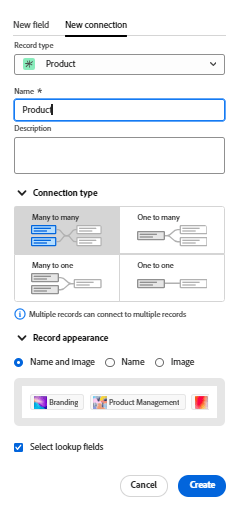 Selector de conexión de varios a varios