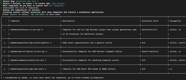 Elegir una plantilla